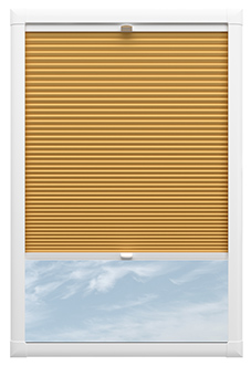 Honeycomb (Blackout), Ochre - Perfect Fit Blind